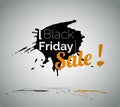 Black Friday clearance sale vector illustration with typography