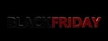 Black Friday text letters red and black color against black background. 3d illustration Royalty Free Stock Photo