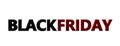 Black Friday text letters red and black color against white background. 3d illustration Royalty Free Stock Photo