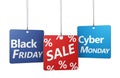 Black Friday And Cyber Monday Sale Royalty Free Stock Photo
