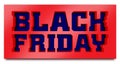 Black Friday 3d typography headline Royalty Free Stock Photo