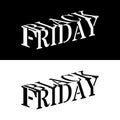 Black Friday - 3D Word black or white