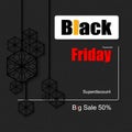 Dark abstract design black Friday super sale for a discount or grand sale Royalty Free Stock Photo