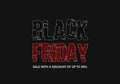 black friday on dark background. shop now. vector Royalty Free Stock Photo