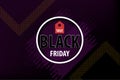 Black Friday dark sale red promo tag