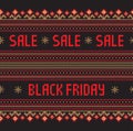 Black friday design with ethnic ornament . Eastern europe ethnic ornament. Vector border element.