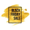 Black Friday Designs on gold blob. Vector