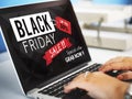 Black Friday Discount Half Price Promotion Concept Royalty Free Stock Photo