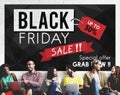 Black Friday Discount Half Price Promotion Concept