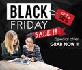 Black Friday Discount Half Price Promotion Concept Royalty Free Stock Photo