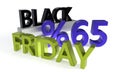 Black Friday discounts sixtyfive percent, 3d rendering