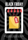 Black Friday, Electronic commerce design. Royalty Free Stock Photo