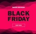 Black Friday. Friday is here. Shop now. Vector illustration.