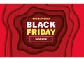 Black Friday. Friday is here. Shop now. Vector illustration.