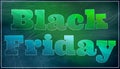 Black friday graphic text illustration