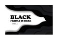 Black Friday. Friday is here. Shop now. Vector illustration.