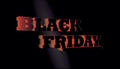 Black Friday Sale Abstract Background. Vector Banner. 3d text