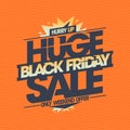 Black Friday huge sale poster template