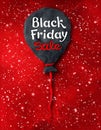 Black Friday lettering and plasticine balloon