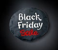 Black Friday lettering and plasticine banner