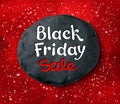 Black Friday lettering and plasticine round banner