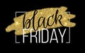 Black Friday Lettering Sale Discount banner.