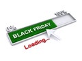 Black friday loading on white