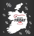 Black Friday Map - Ireland white