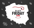 Black Friday Map - Poland white