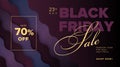 Black Friday modern promotion square web banner for social media