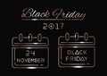 Black Friday 2017 Royalty Free Stock Photo