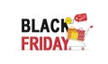 Black friday offers sale banner with discount details background