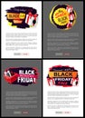 Black Friday, Offers and Sales from Shops Stores Royalty Free Stock Photo