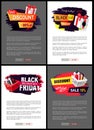 Black Friday, Offers and Sales from Shops Stores Royalty Free Stock Photo