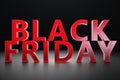 Black Friday - Only once a year, maximum discounts. Sales, joy, success. The moment. Black Friday text on the wall