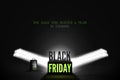Black Friday 60 percent sale vector banner template Royalty Free Stock Photo