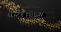 Black Friday. Progress loading bar in the form of lettering Black Friday Royalty Free Stock Photo