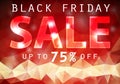 Black friday red background. Royalty Free Stock Photo