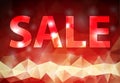 Black friday red background. Sale vector banner. Royalty Free Stock Photo