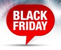 Black Friday Red Bubble Background Royalty Free Stock Photo