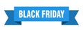 black friday ribbon. black friday isolated band sign. Royalty Free Stock Photo