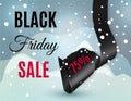 Black friday ribbon