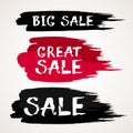 Black Friday Sale Abstract Vector ink brush hand drawn lettering Royalty Free Stock Photo