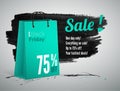 Black Friday sale advertisement vector realistic banner template Royalty Free Stock Photo