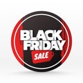 Black friday sale background. Banner template. Vector illustration