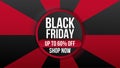 Black Friday sale background with sale promo banner flyer.Modern design layout template.Shopping day sale offer poster, flyer,