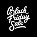 Black Friday Sale Lettering Badge Royalty Free Stock Photo