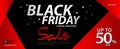 Black friday sale banner, Ads, header banner, gift voucher, Discount card, promotion poster, advertisement, marketing, tags Royalty Free Stock Photo