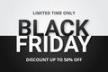 Black friday sale banner. Royalty Free Stock Photo