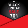 Black friday sale banner design template background. Royalty Free Stock Photo